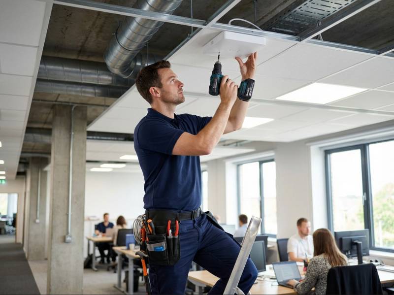 Installation d'une borne WiFi professionnelle dans des locaux d'entreprise à Vitrolles (13)